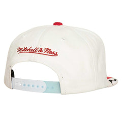 Chicago Bulls Day 6 Snapback Hat - White/Red | Mitchell & Ness cheap