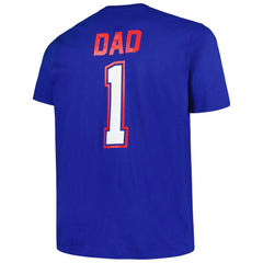 Texas Rangers Profile Big & Tall #1 Dad T-Shirt - Royal