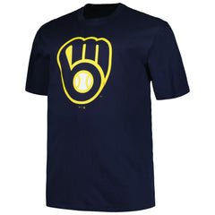 Milwaukee Brewers Profile Big & Tall #1 Dad T-Shirt - Navy