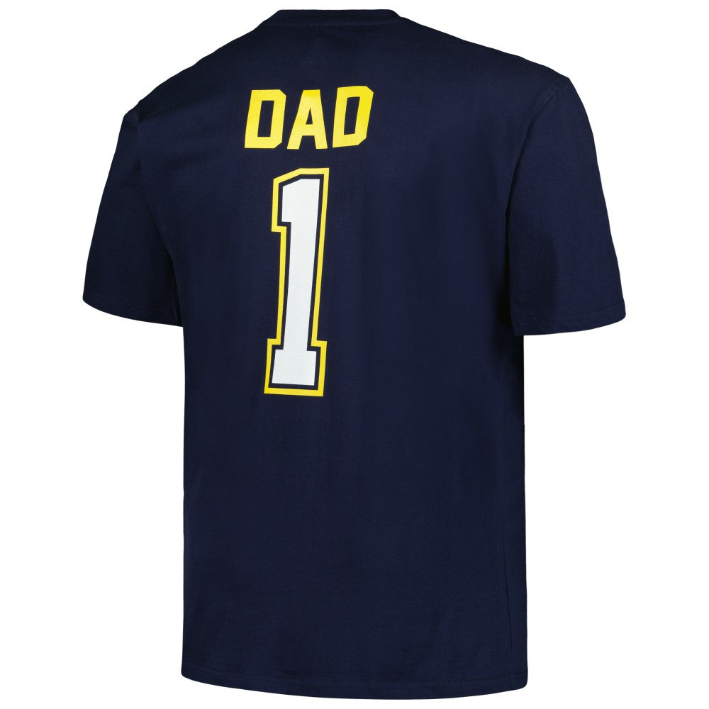 Milwaukee Brewers Profile Big & Tall #1 Dad T-Shirt - Navy