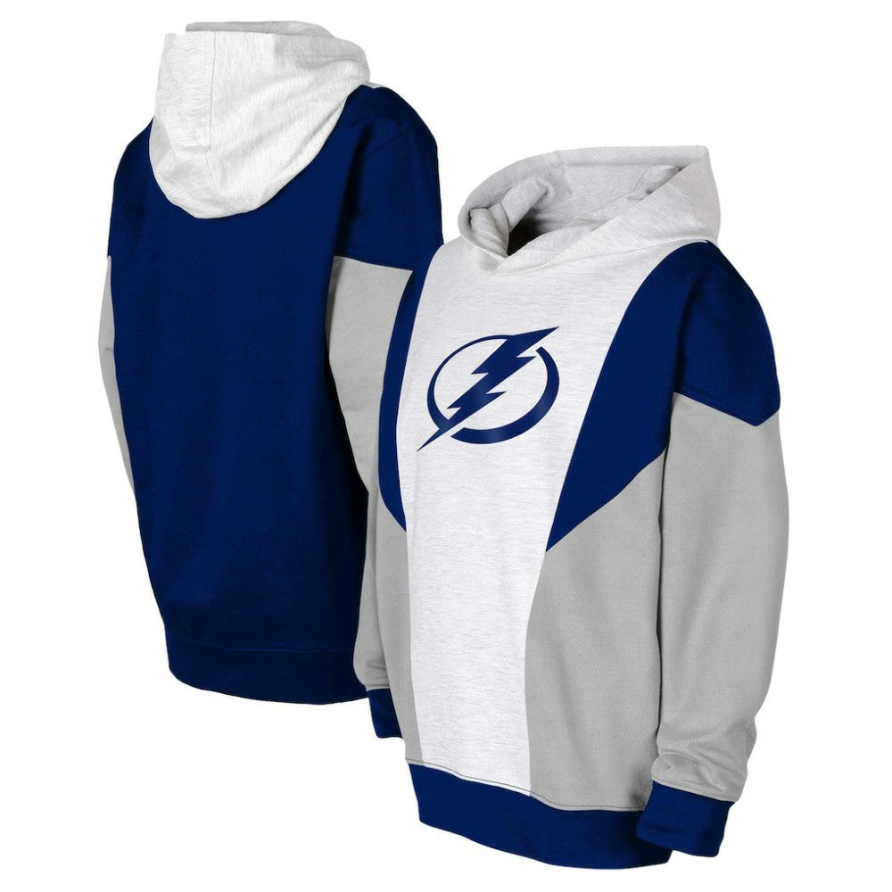Tampa Bay Lightning Youth Champion League Fleece Pullover Hoodie Ash/Blue