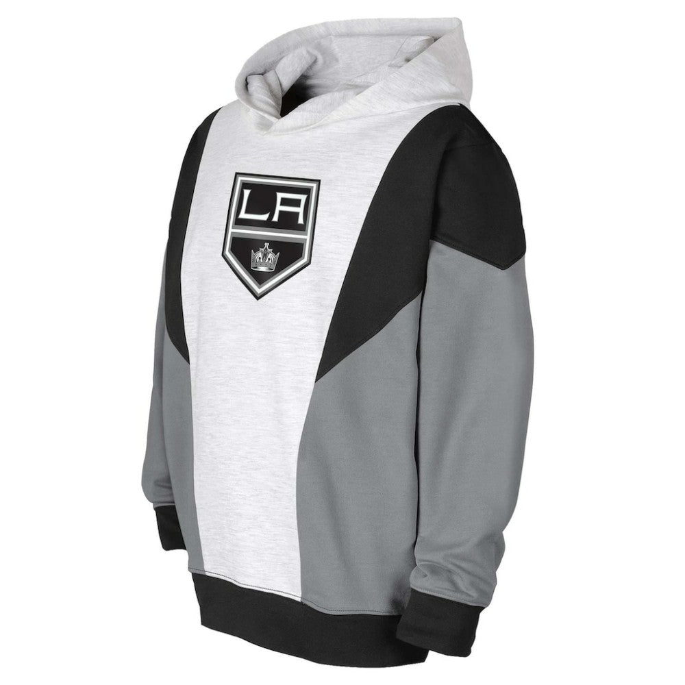 Los Angeles Kings Youth Champion League Fleece Pullover Hoodie Ash/Black