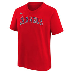 Mike Trout Los Angeles Angels Youth Name & Number T-Shirt - Red | Nike