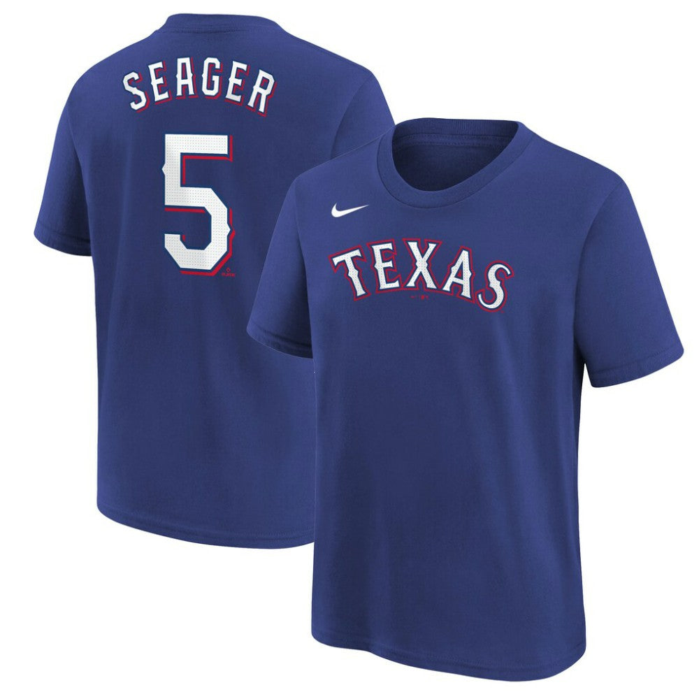 Corey Seager Texas Rangers Youth Name & Number T-Shirt - Royal | Nike