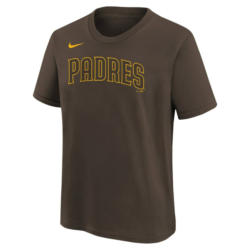 Manny Machado San Diego Padres Youth Name & Number T-Shirt - Brown | Nike