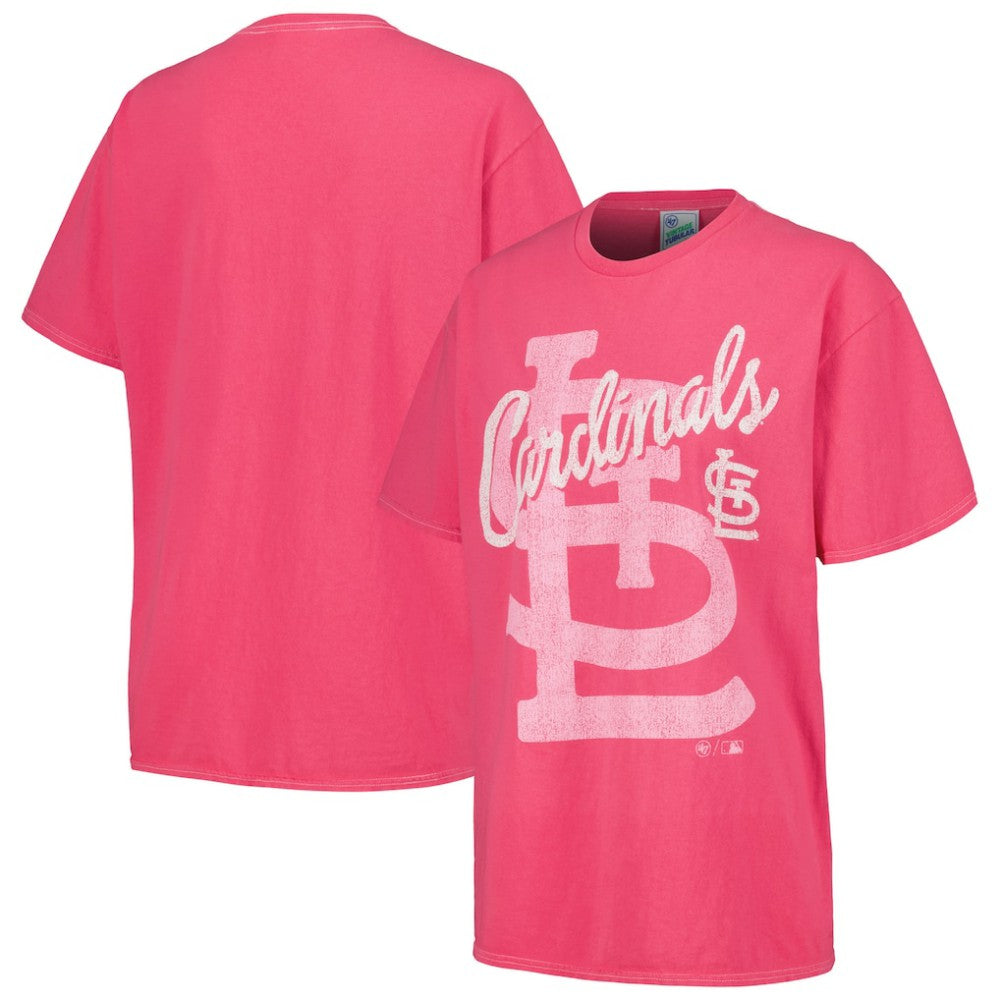 St. Louis Cardinals Women's Dopamine Tradition T-Shirt - Pink | 47 brand