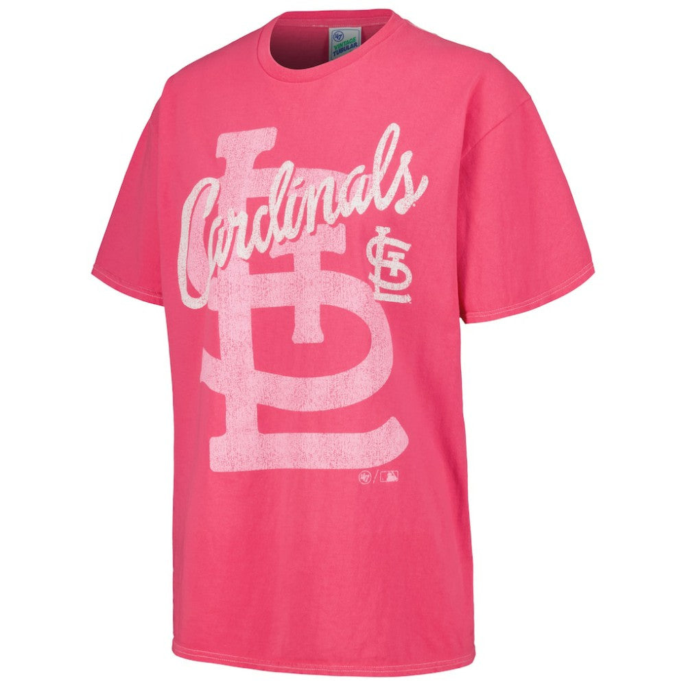 St. Louis Cardinals Women's Dopamine Tradition T-Shirt - Pink | 47 brand
