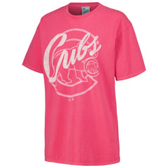 Chicago Cubs Women's Dopamine Tradition T-Shirt - Pink | 47 brand