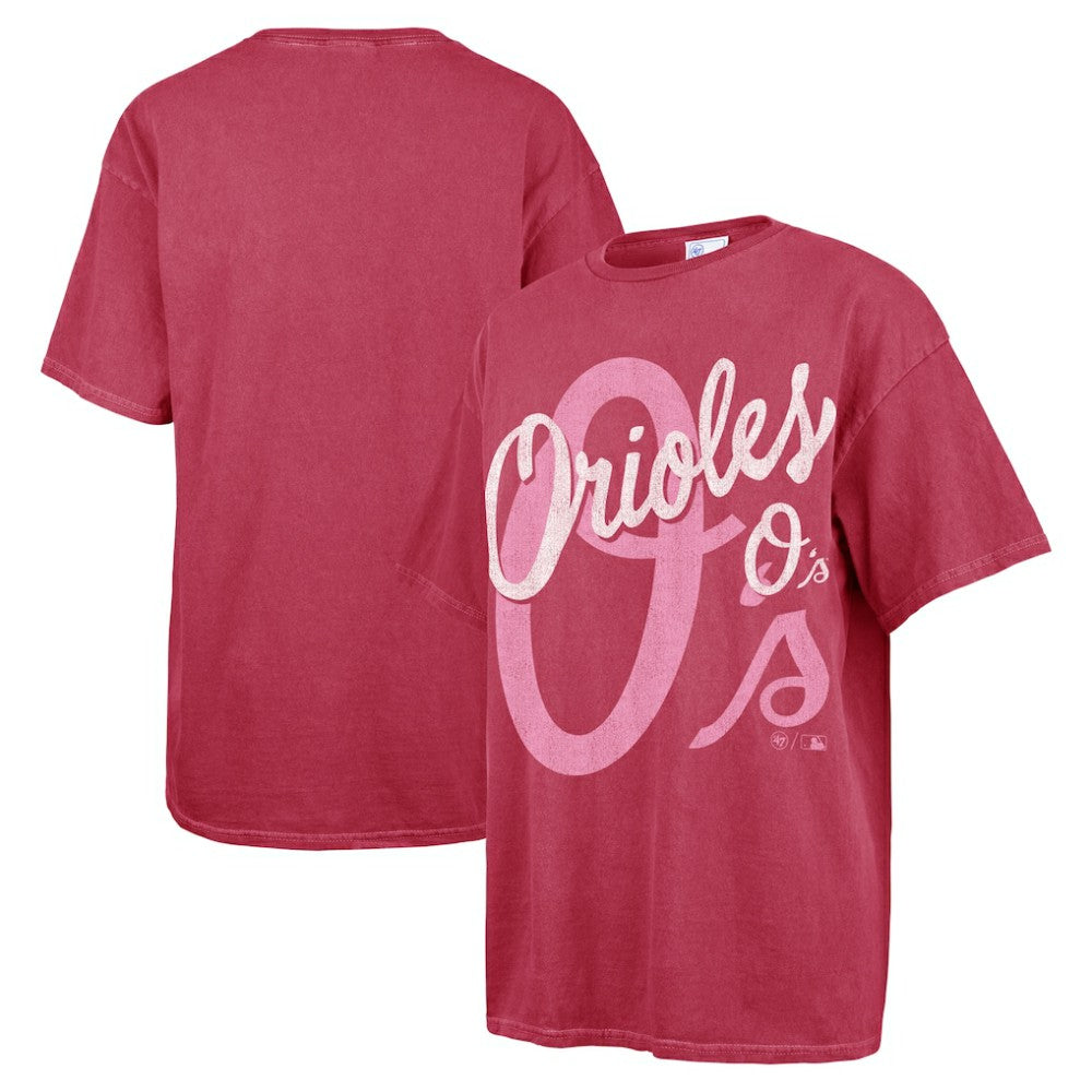 Baltimore Orioles Women's Dopamine Tradition T-Shirt - Pink | 47 brand