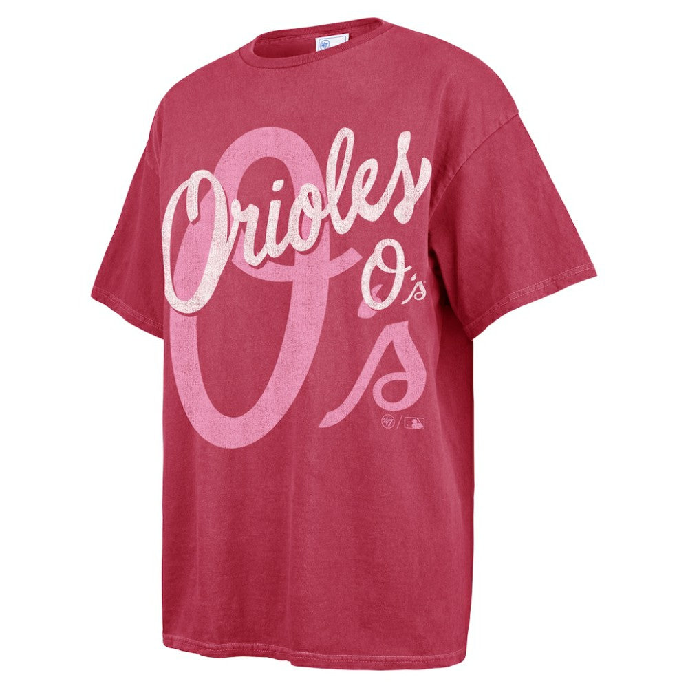 Baltimore Orioles Women's Dopamine Tradition T-Shirt - Pink | 47 brand