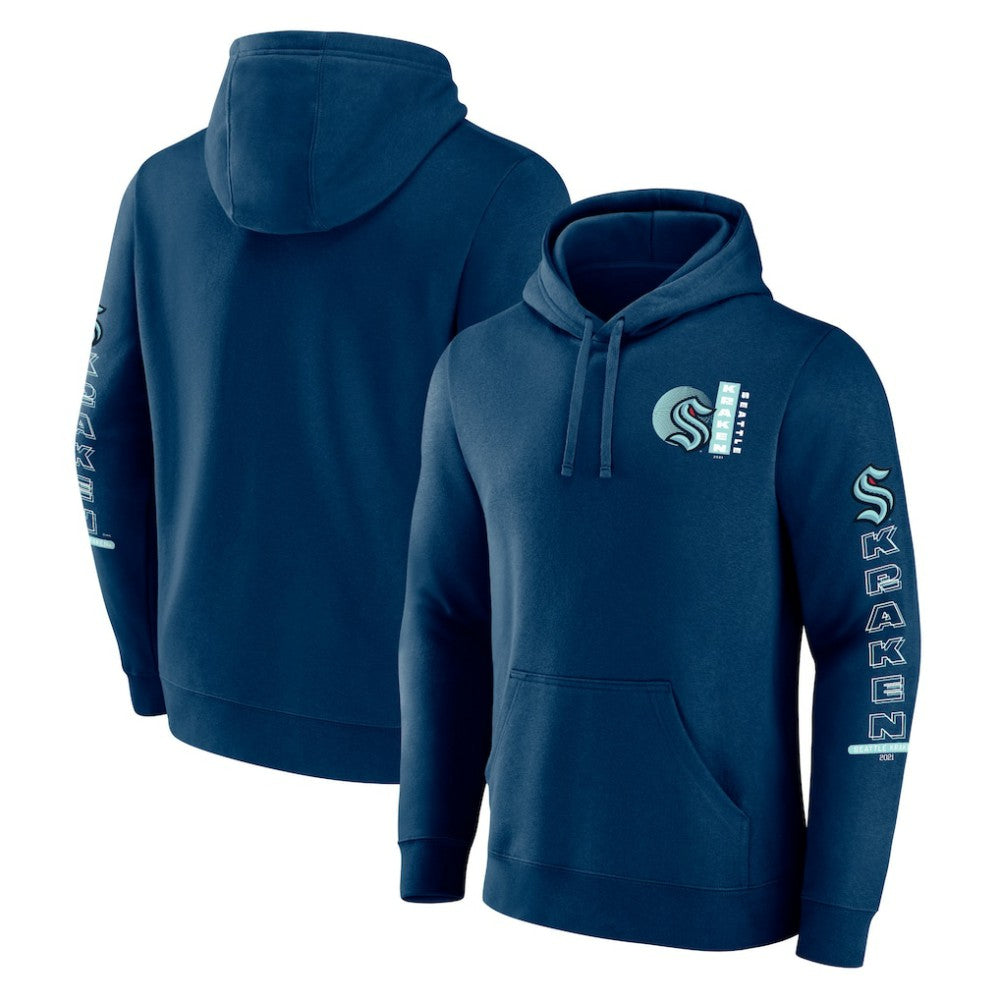 Seattle Kraken Fanatics Revolution Pullover Hoodie Deep Sea Blue