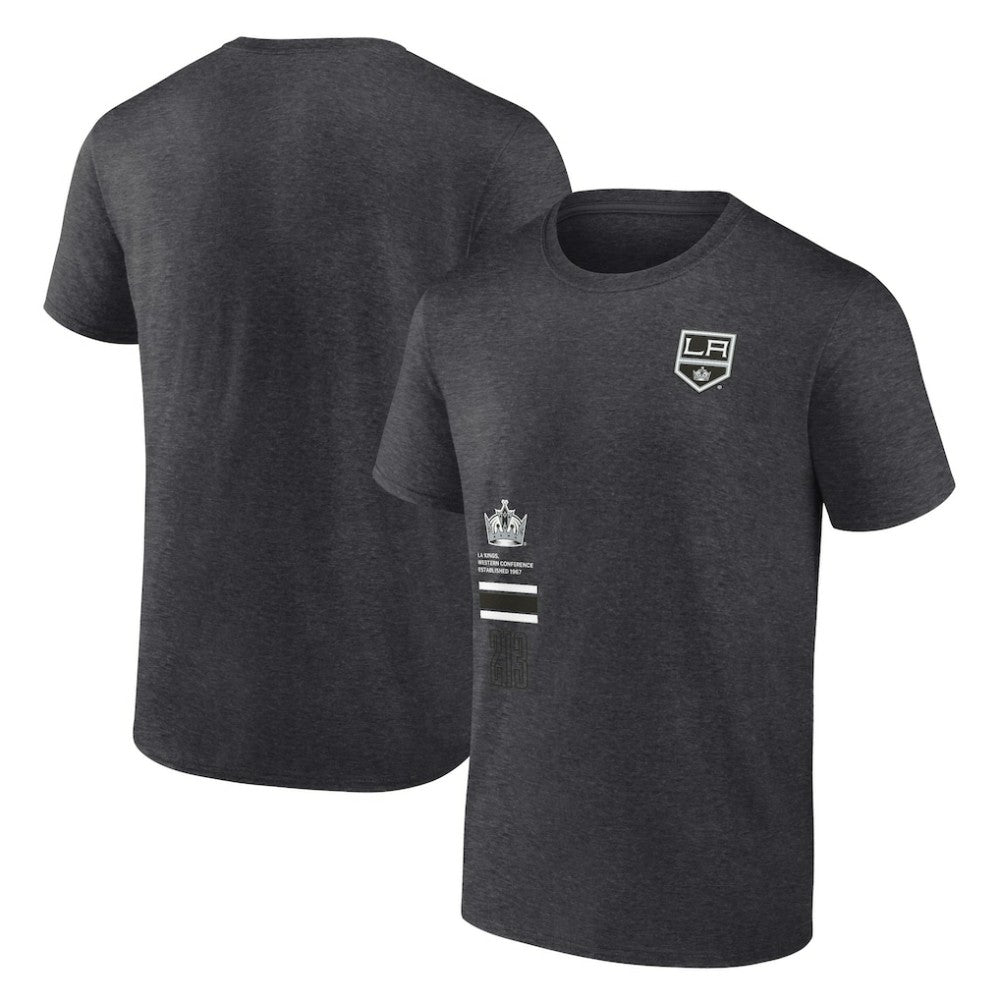 Los Angeles Kings Fanatics Represent T-Shirt Heather Charcoal