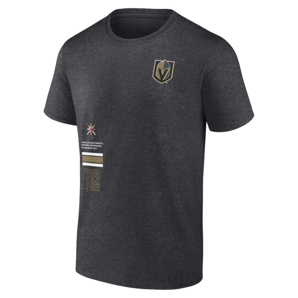 Vegas Golden Knights Fanatics Represent T-Shirt Heather Charcoal
