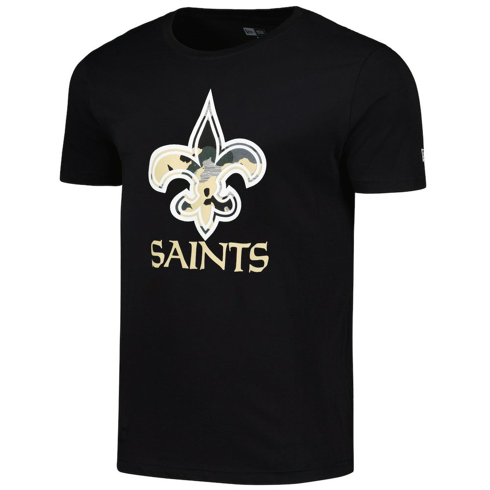 New Orleans Saints New Era Camo Logo T-Shirt - Black outlet