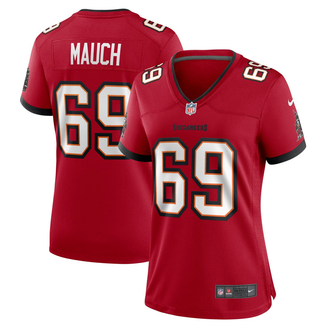 Cody Mauch Tampa Bay Buccaneers Women's Game Jersey - Red | Nike for sale