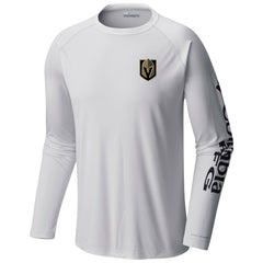 Vegas Golden Knights Columbia Terminal Tackle Omni-Shade Raglan Long Sleeve T-Shirt White