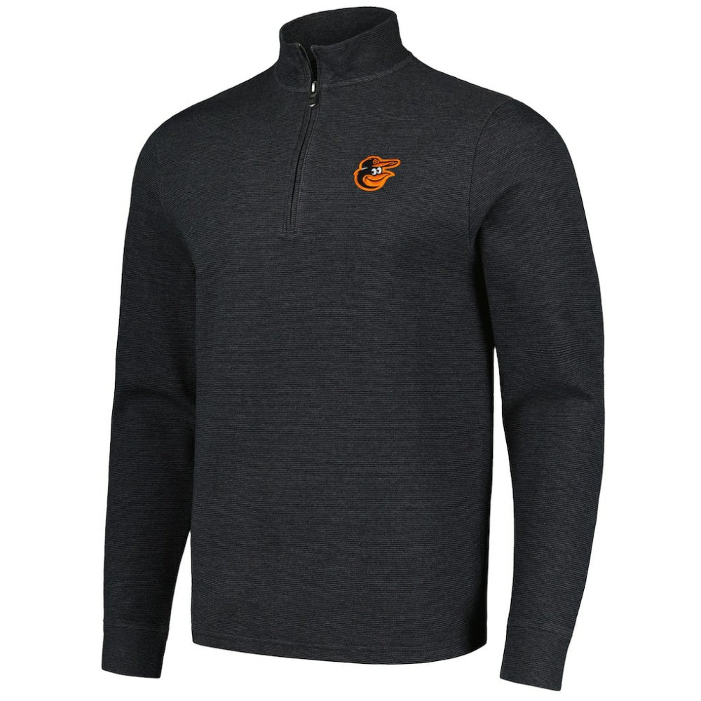 Baltimore Orioles Vineyard Vines Saltwater Quarter-Zip Jacket - Black