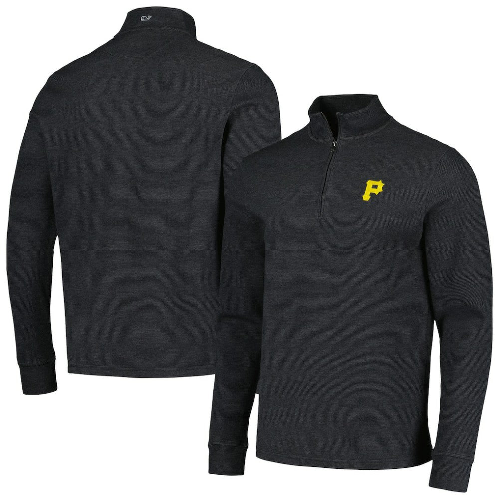 Pittsburgh Pirates Vineyard Vines Saltwater Quarter-Zip Jacket - Black