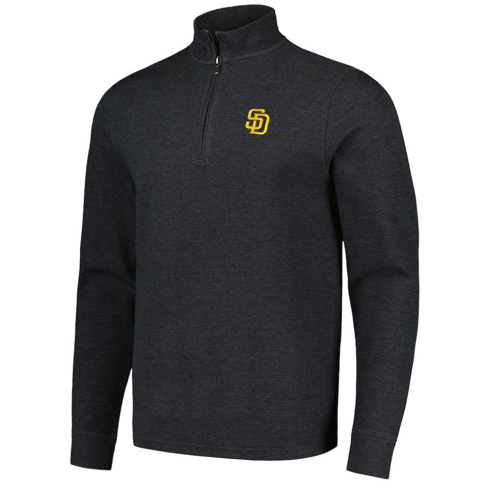 San Diego Padres Vineyard Vines Saltwater Quarter-Zip Jacket - Black