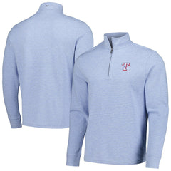Texas Rangers Vineyard Vines Saltwater Quarter-Zip Jacket - Light Blue