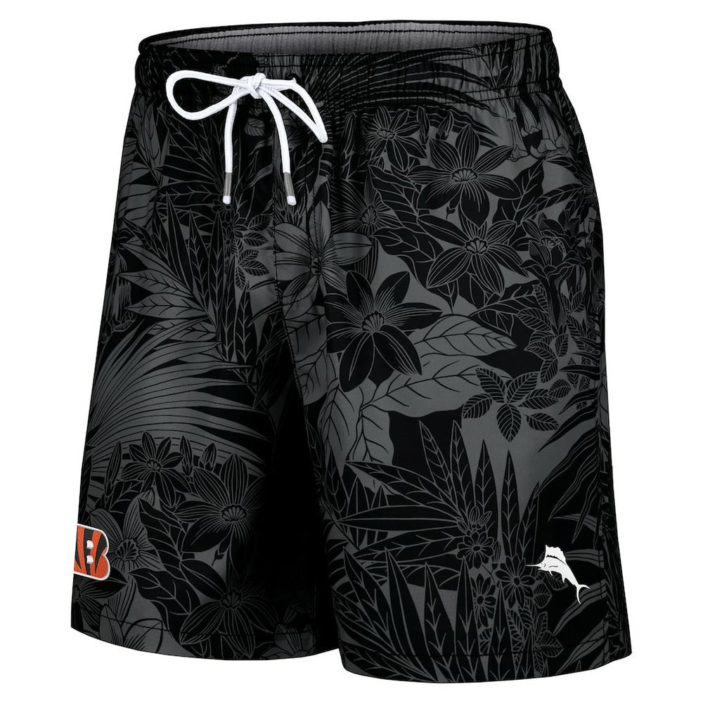 Cincinnati Bengals Santiago Palms Board Shorts - Black cheap