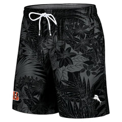Cincinnati Bengals Santiago Palms Board Shorts - Black cheap