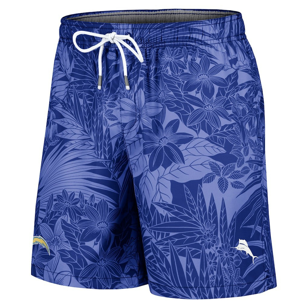 Los Angeles Chargers Santiago Palms Board Shorts - Powder Blue online