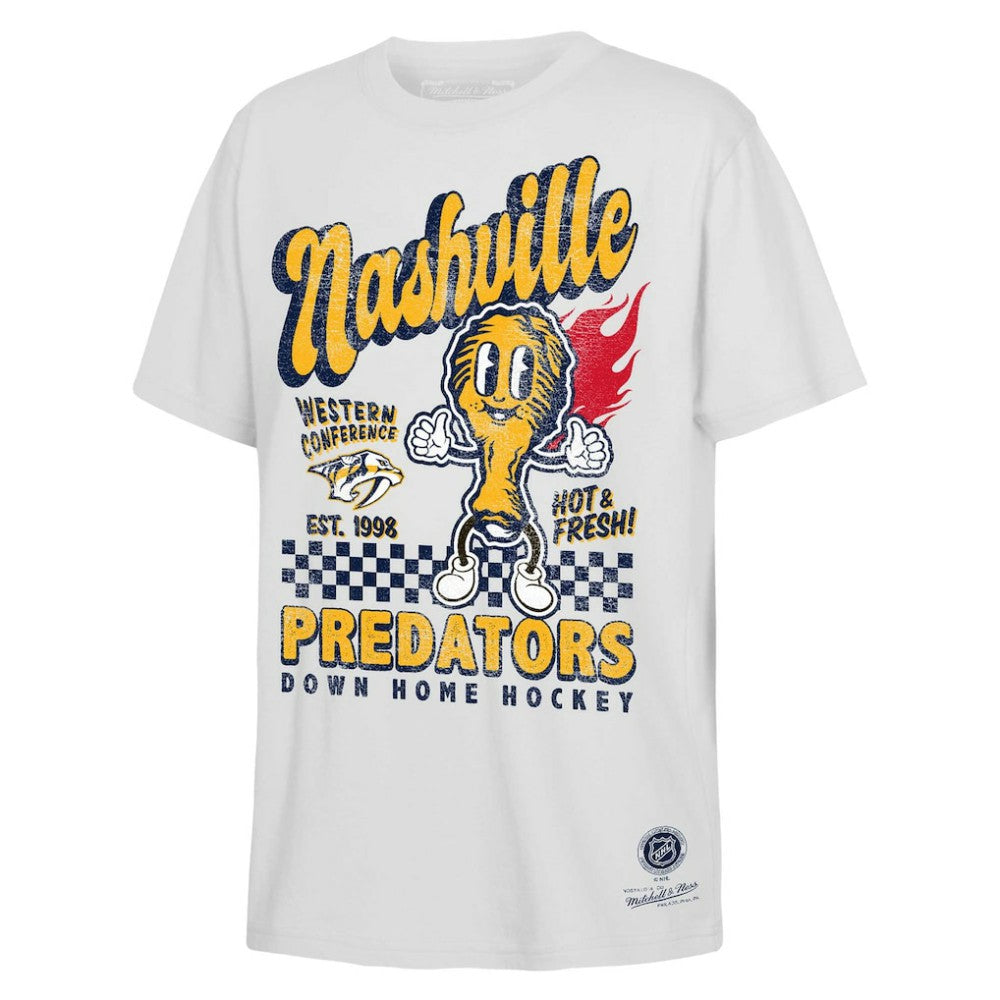 Nashville Predators Mitchell & Ness Youth Concession Stand T-Shirt White