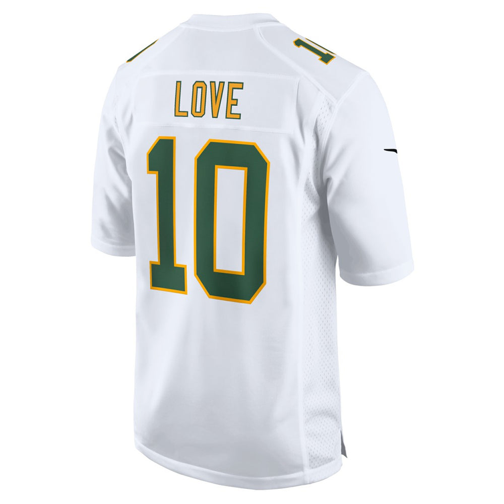 Jordan Love Green Bay Packers Fashion Game Jersey - White | Nike for sale