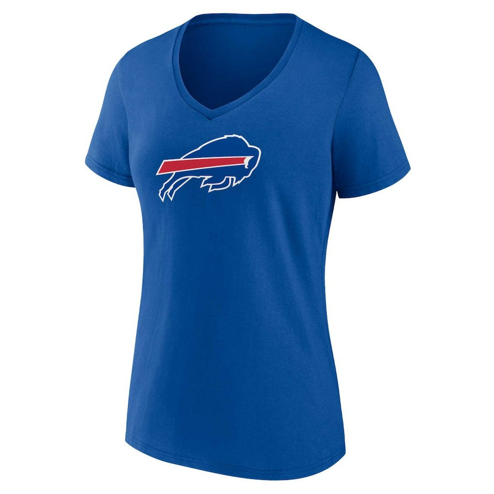 Buffalo Bills Women's Plus Size Mother's Day #1 Mom V-Neck T-Shirt - Royal discount