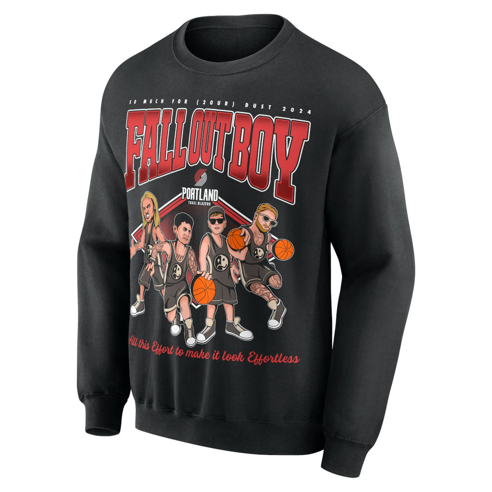 Fall Out Boy x Portland Trail Blazers Unisex So Much For (2our) Dust Pullover Sweatshirt - Black outlet