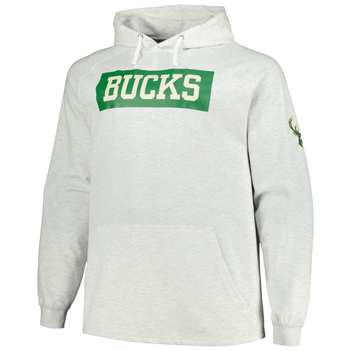 Milwaukee Bucks Big & Tall Raglan Tri-Blend Pullover Hoodie - Ash | Fanatics on sale