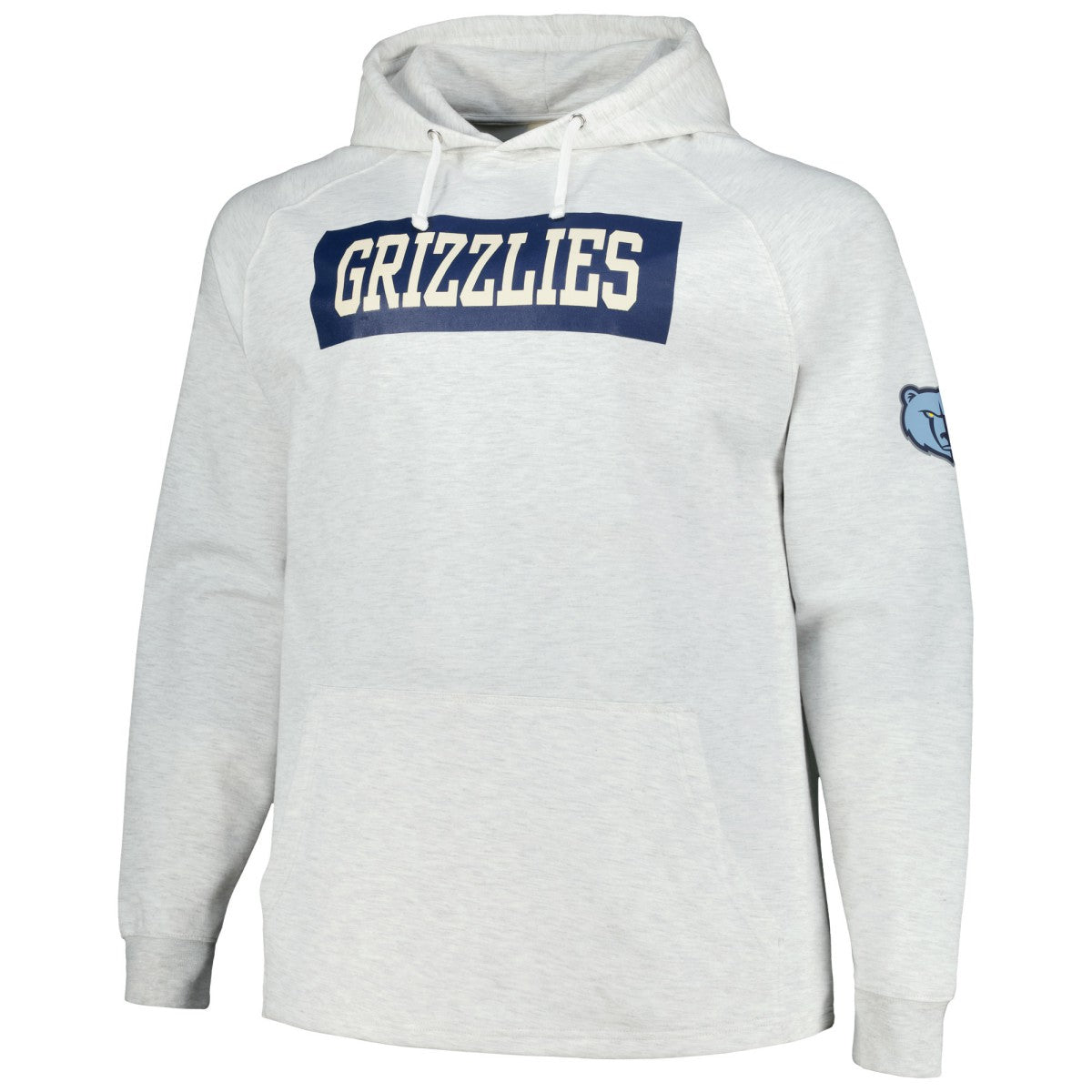 Memphis Grizzlies Big & Tall Raglan Tri-Blend Pullover Hoodie - Ash | Fanatics online