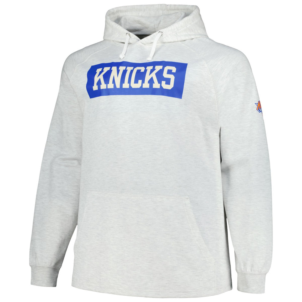 New York Knicks Big & Tall Raglan Tri-Blend Pullover Hoodie - Ash | Fanatics on sale