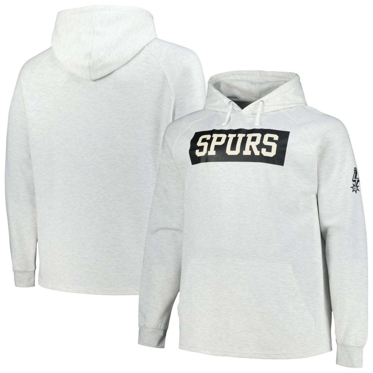 San Antonio Spurs Big & Tall Raglan Tri-Blend Pullover Hoodie - Ash | Fanatics on sale