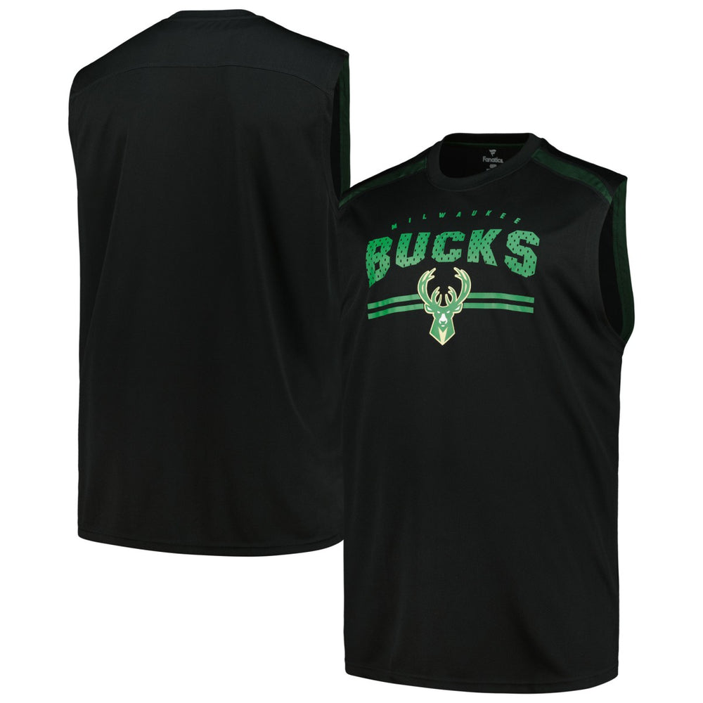 Milwaukee Bucks Big & Tall Birdseye Muscle Tank Top - Black | Fanatics shop