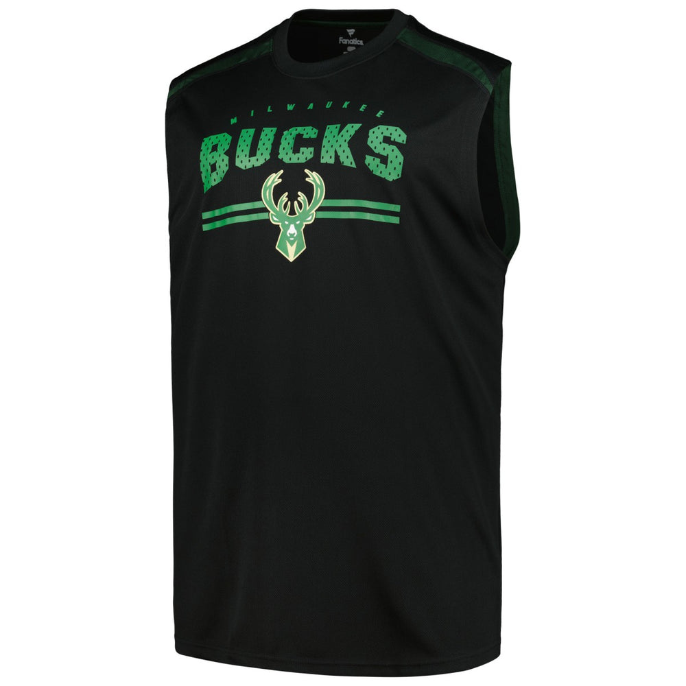 Milwaukee Bucks Big & Tall Birdseye Muscle Tank Top - Black | Fanatics shop