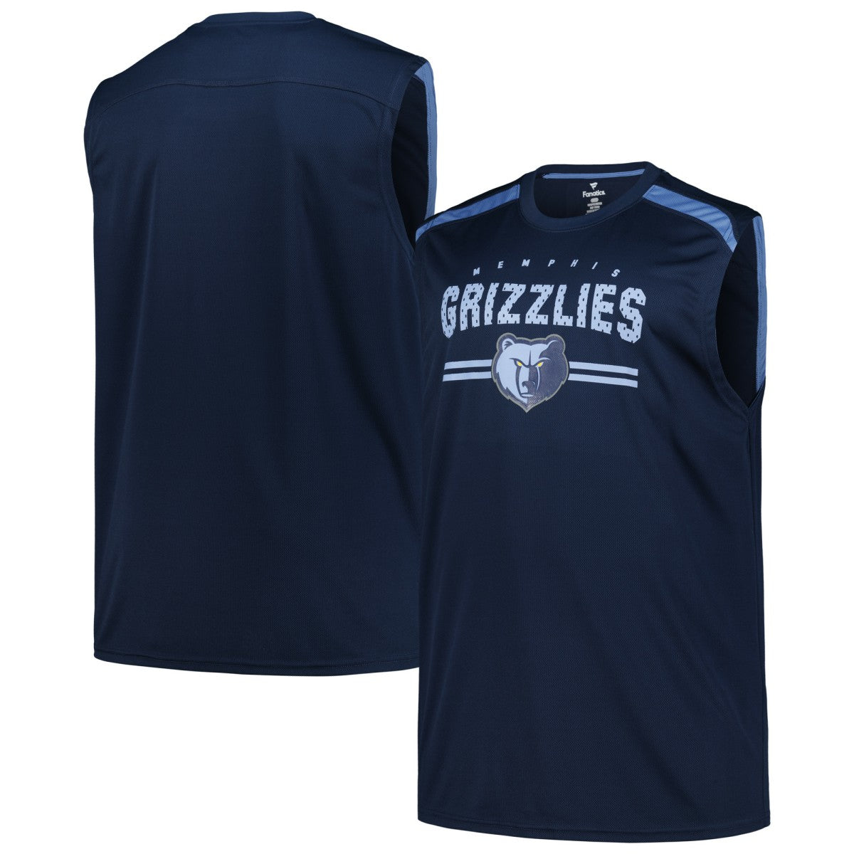 Memphis Grizzlies Big & Tall Birdseye Muscle Tank Top - Navy | Fanatics for sale
