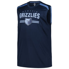 Memphis Grizzlies Big & Tall Birdseye Muscle Tank Top - Navy | Fanatics for sale