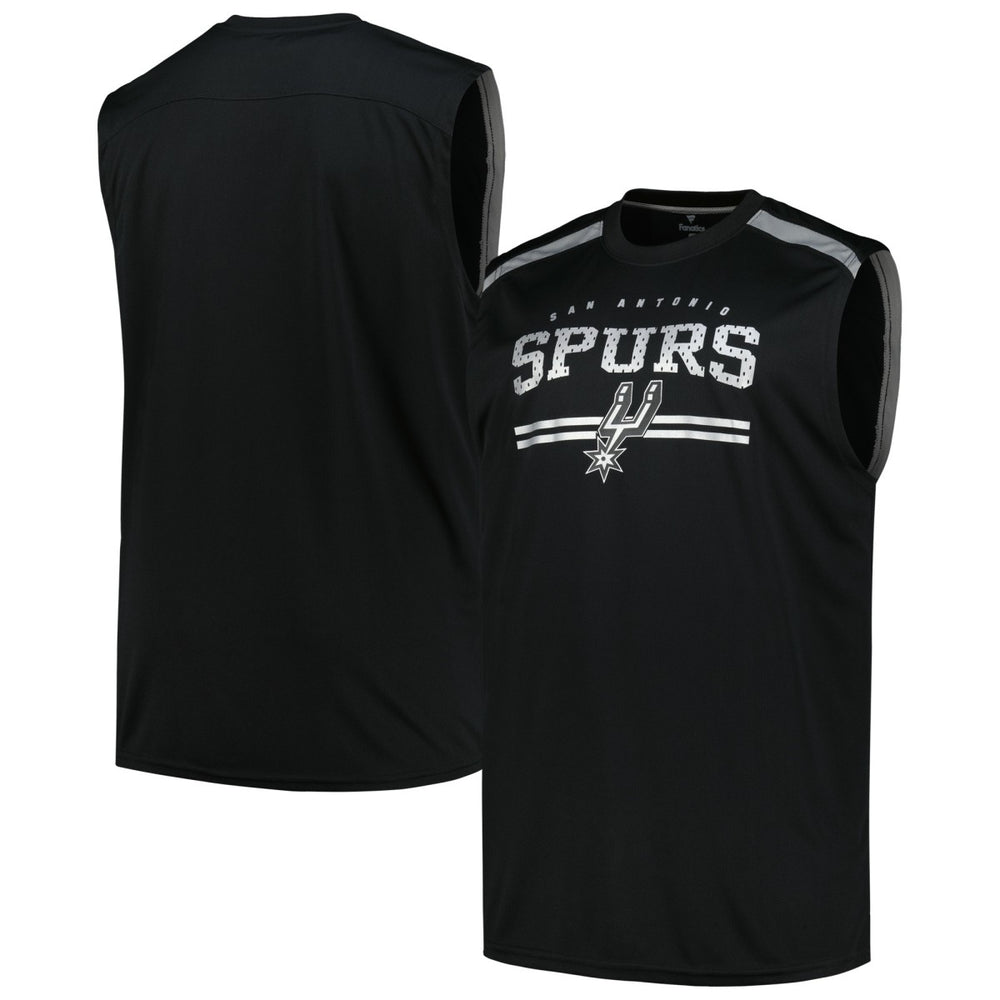 San Antonio Spurs Big & Tall Birdseye Muscle Tank Top - Black | Fanatics cheap