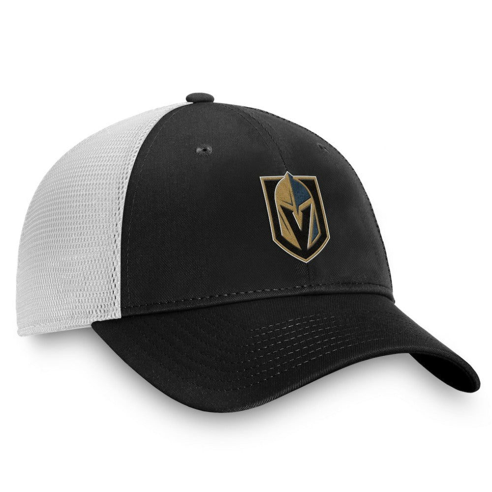 Vegas Golden Knights Fanatics Core Primary Logo Trucker Adjustable Hat Charcoal/White