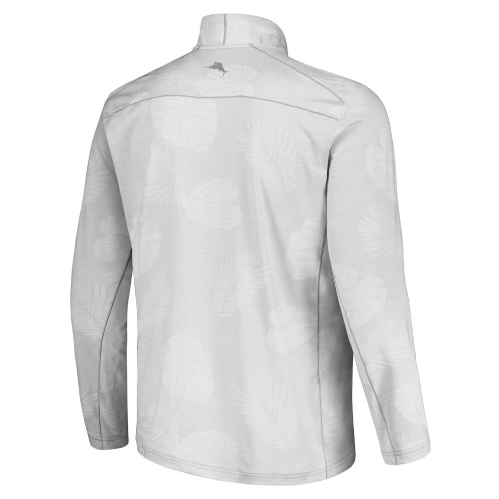 San Diego Padres Tommy Bahama Delray Frond IslandZone Half-Zip Jacket - Gray