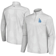 Los Angeles Dodgers Tommy Bahama Delray Frond IslandZone Half-Zip Jacket - Gray