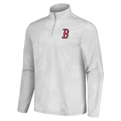 Boston Red Sox Tommy Bahama Delray Frond IslandZone Half-Zip Jacket - Gray