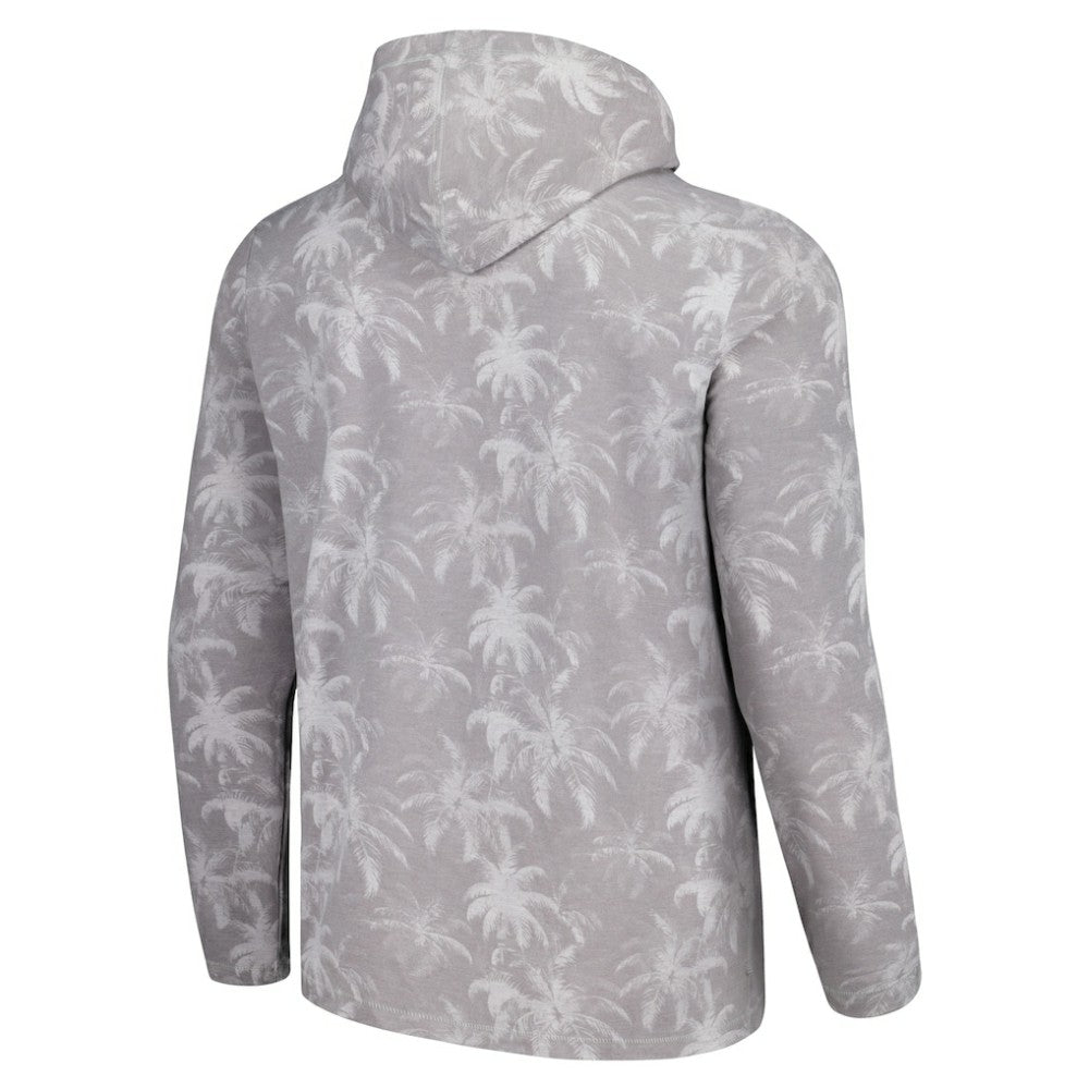 Texas Rangers Tommy Bahama Palm Frenzy Hoodie Long Sleeve T-Shirt - Gray