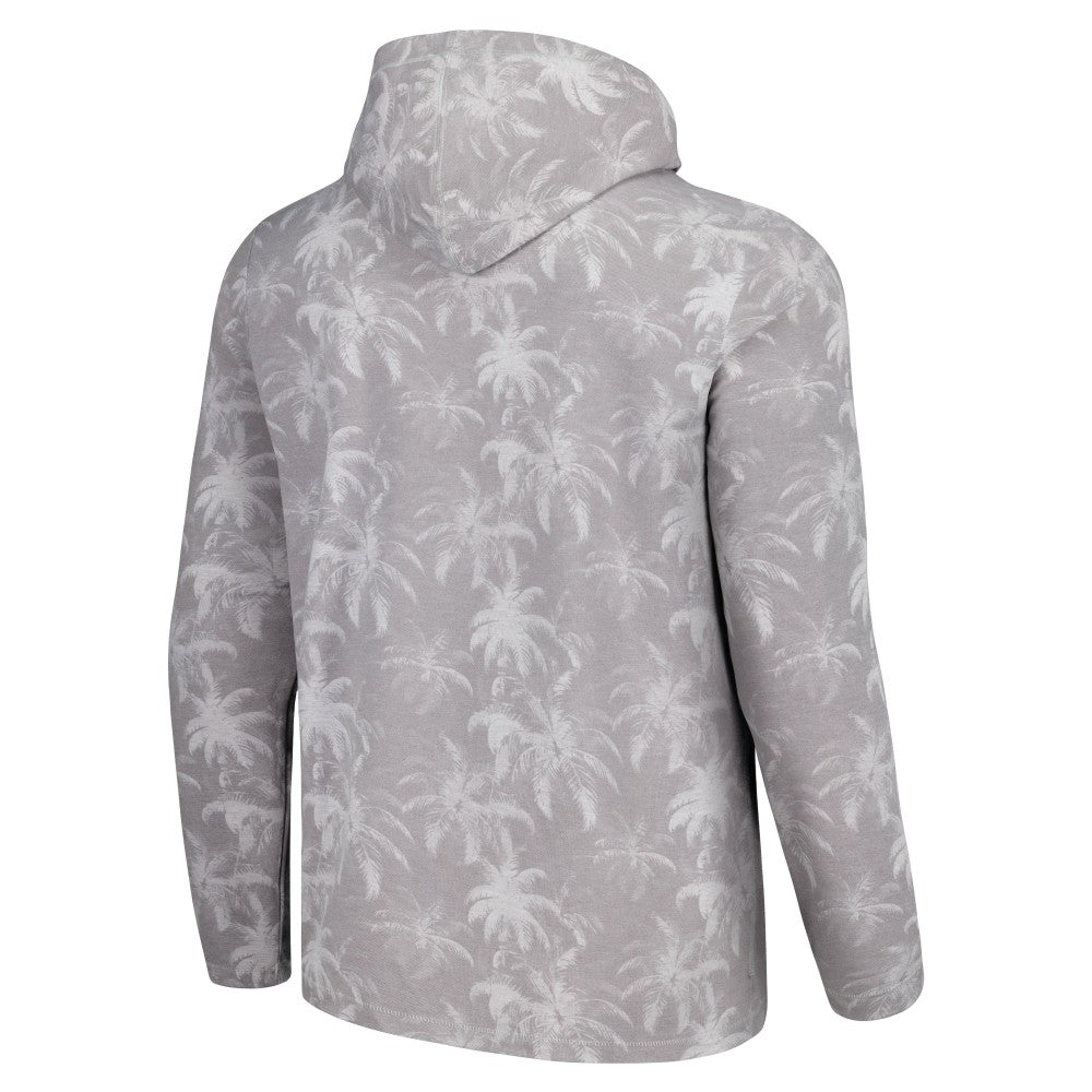 St. Louis Cardinals Tommy Bahama Palm Frenzy Hoodie Long Sleeve T-Shirt - Gray