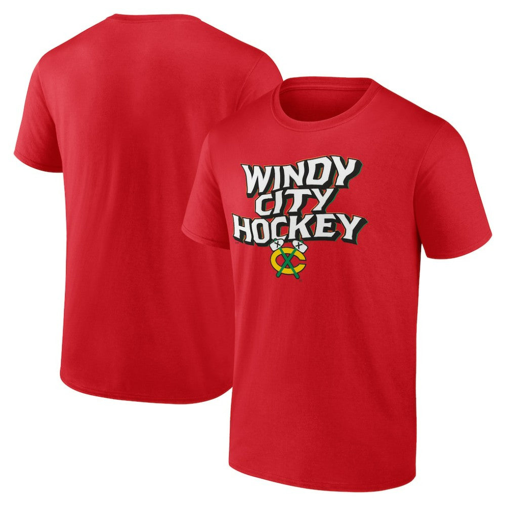 Chicago Blackhawks Fanatics Local T-Shirt Red