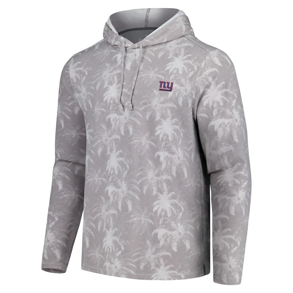 New York Giants Palm Frenzy Hoodie Long Sleeve T-Shirt - Gray discount