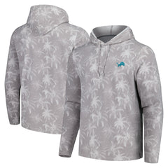 Detroit Lions Palm Frenzy Hoodie Long Sleeve T-Shirt - Gray discount