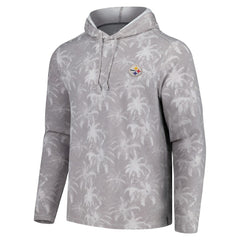 Pittsburgh Steelers Palm Frenzy Hoodie Long Sleeve T-Shirt - Gray cheap